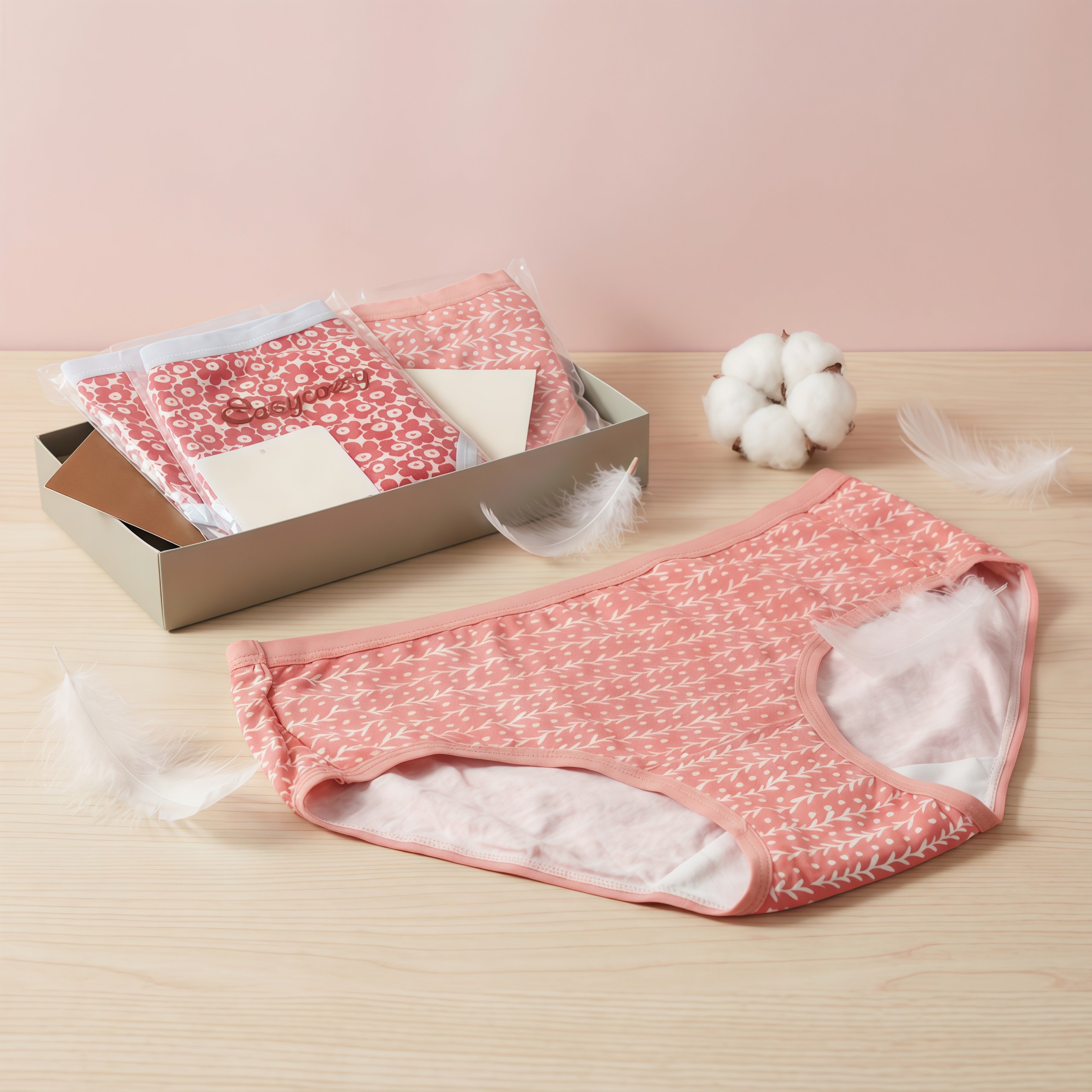 出口品质女生内裤莫代尔2026新款中低腰柔软透气碎花红色短裤,女士内衣/男士内衣/家居服,女三角裤,淘宝优惠券,粉丝福利购,淘宝优惠卷