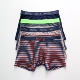 条纹内裤 男生中腰平角裤 棉舒适透气时尚 外贸男士 潮大码 四角裤 短裤