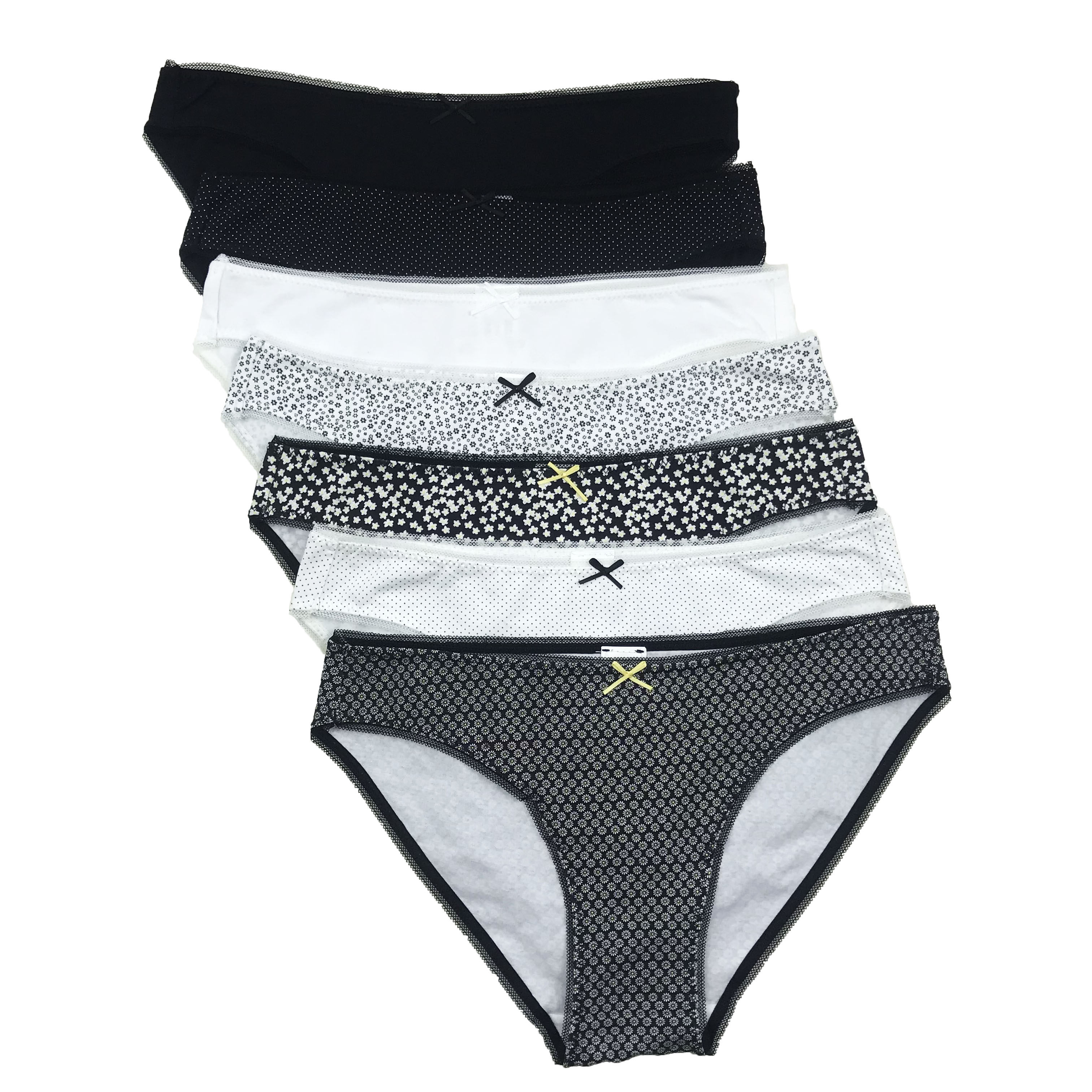 低腰外单亲肤素雅纯棉