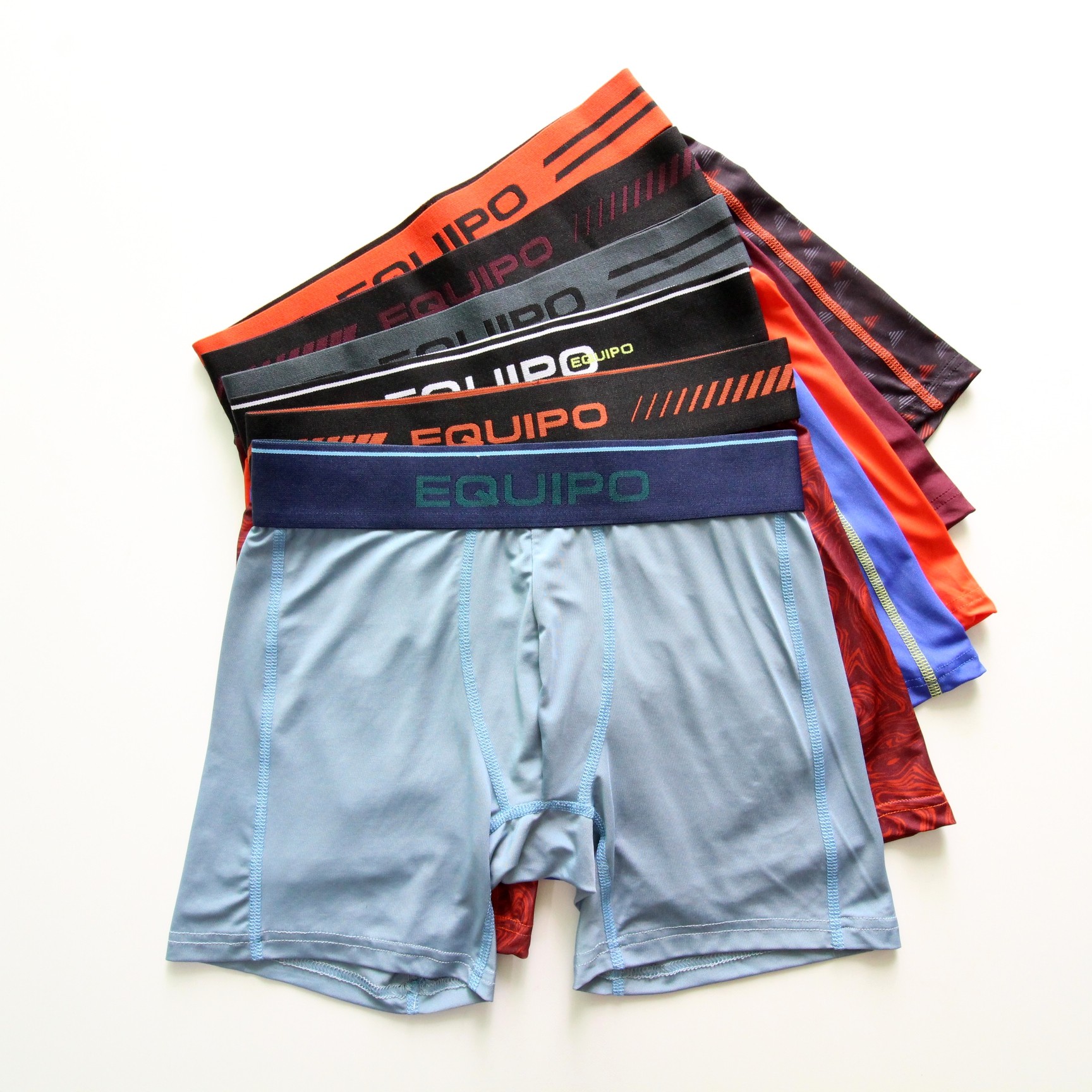 外贸男士冰丝平角内裤运动透气速干撞色花色四角裤男生长款短裤衩,女士内衣/男士内衣/家居服,男平角内裤,淘宝优惠券,粉丝福利购,淘宝优惠卷