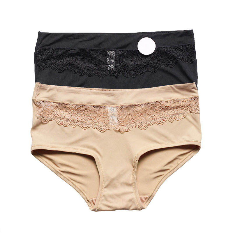 少女锦纶蕾丝无痕内裤三角裤
