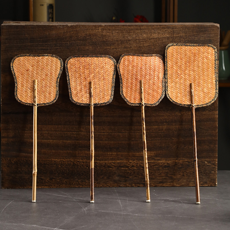 云锦竹编风炉扇禅意迷你凉炉扇