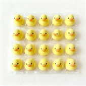 网红3D小黄鸭棉花糖烘焙蛋糕装 饰咖啡奶茶伴侣糖果摆地摊幼儿园