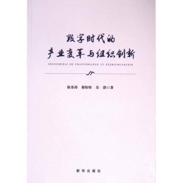 数字时代的产业变革与组织创新徐苏涛, 谢盼盼, 岳渤著新华出版社9787516673638 - 实物图
