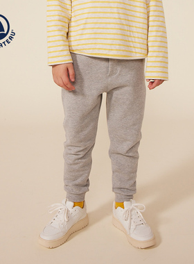 Petitbateau小帆船 秋季童装户外运动针织卫裤长裤A0BJS