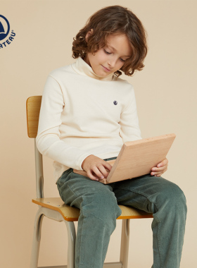 【2025秋冬】小帆船Petitbateau大童纯棉长袖上衣套头衫A072I