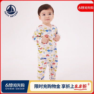 Petitbateau春夏连体衣婴幼儿