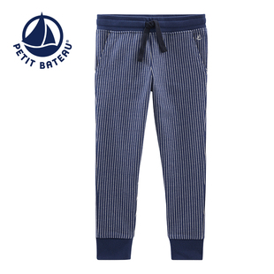 Petitbateau小帆船2019秋冬新品男童运动儿童宝宝棉长裤49698
