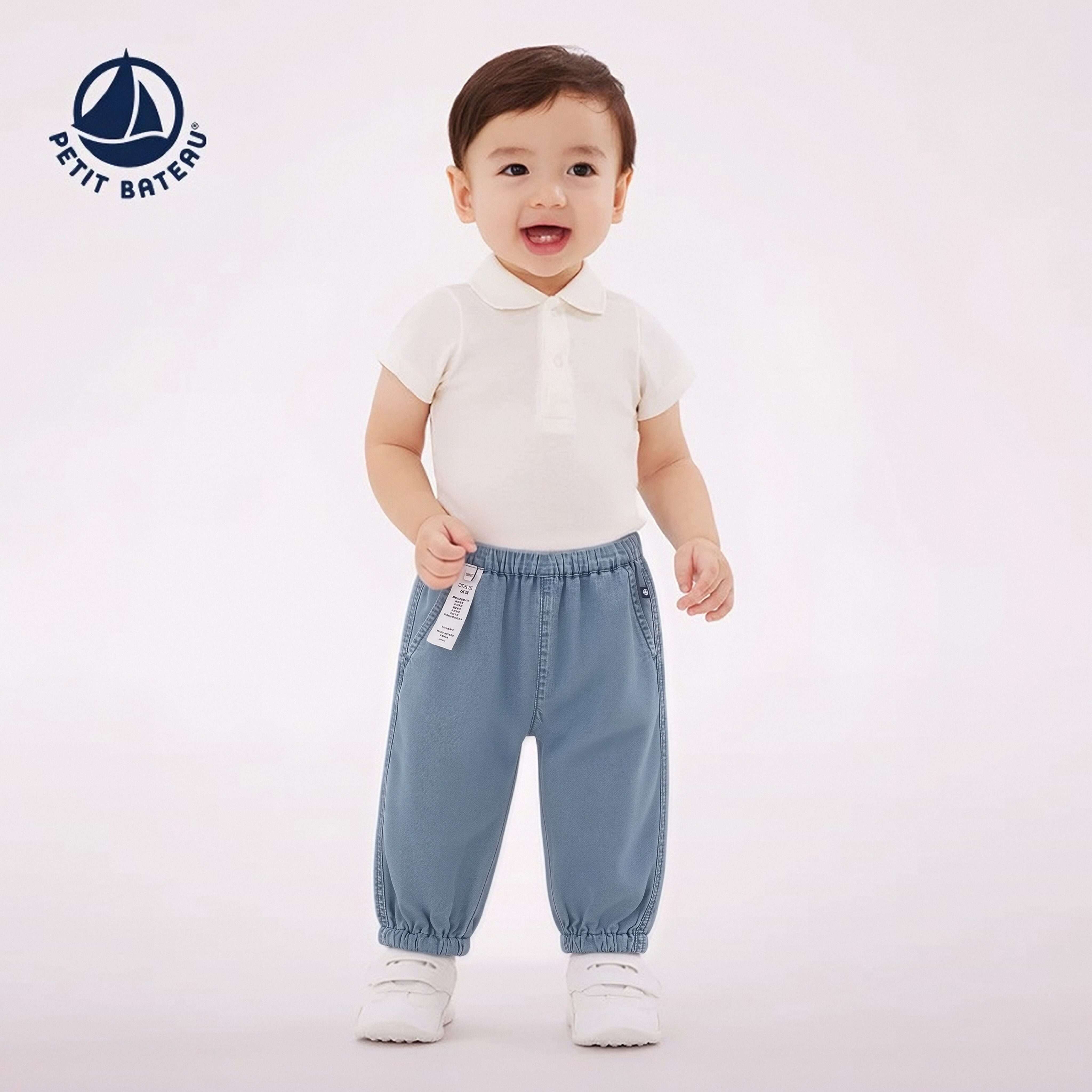 【2026春夏新品】法国小帆船Petitbateau童装婴幼儿天丝长裤A0ID0