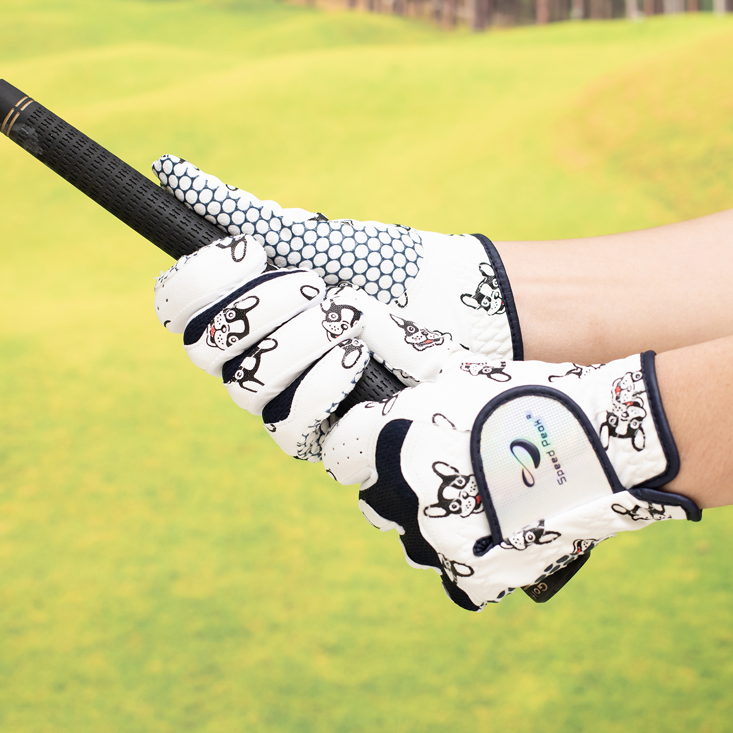 手心硅胶防滑高尔夫球女士手套