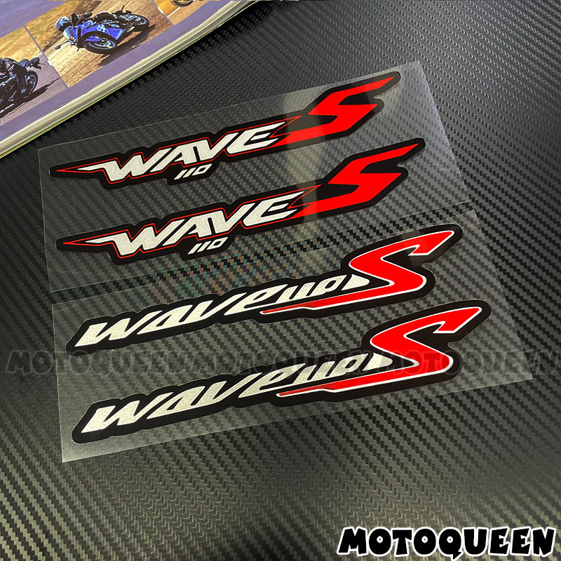 适用本田waves110贴纸waves 110摩托车车身外壳装饰反光贴拉版花