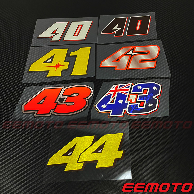 电动弯梁助力踏板摩托赛车车头身挡风个性反光数字号码牌贴纸拉花