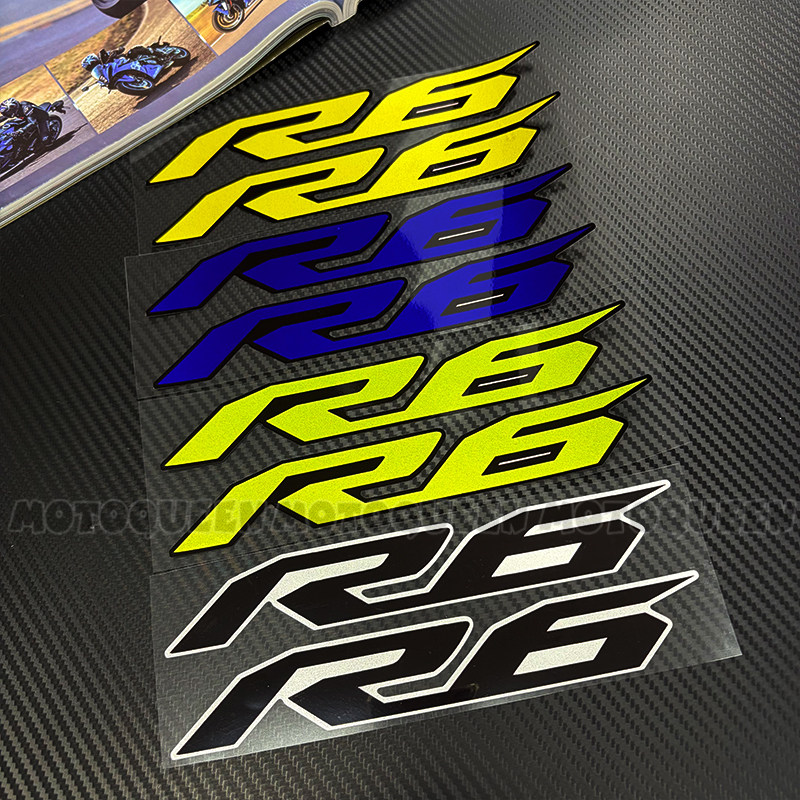 适用YZFR6雅马哈YZF R6贴纸摩托车装饰拉花车身侧板油箱反光贴花