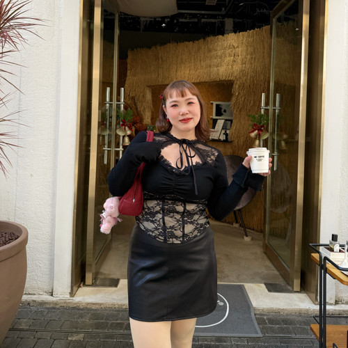 胖mm纯欲性感修身鱼骨内搭上衣女