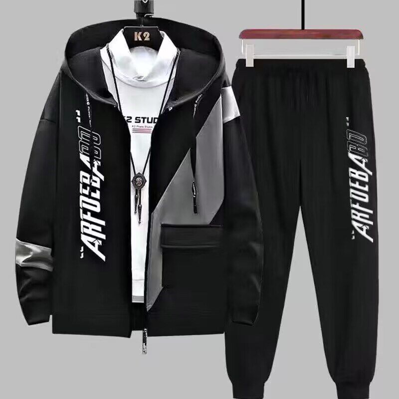 통관픽업 대외무역 카운터 출금 가디건 스웻셔츠 남성 봄 가을 정장 트렌디 브랜드 후드 지퍼 자켓 남성