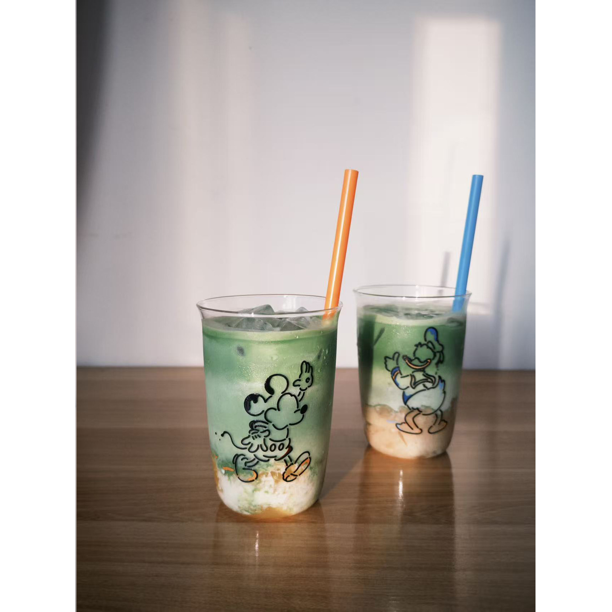 唐老鸭印花高硼硅玻璃杯