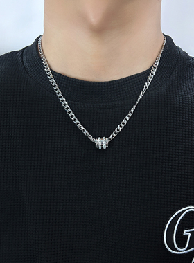 古巴项链男潮牌转运圈小蛮腰吊坠情侣高街高级感女ins锁骨链小众