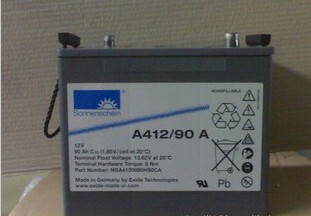 德国阳光蓄电池A412/90AUPS不间断电源12V90AH胶体原装进口质保