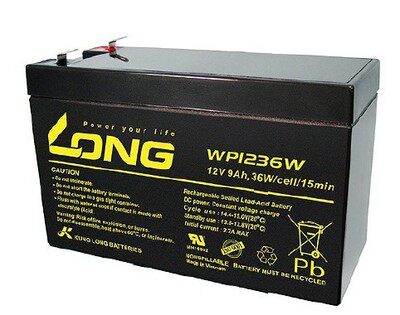 广隆蓄电池WP1236W 12v9Ah免维护铅酸储能 UPS电源电池 全新现货