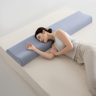 全棉记忆棉曲线双人长枕纯棉水洗棉双人枕头波浪曲线双人长枕头芯