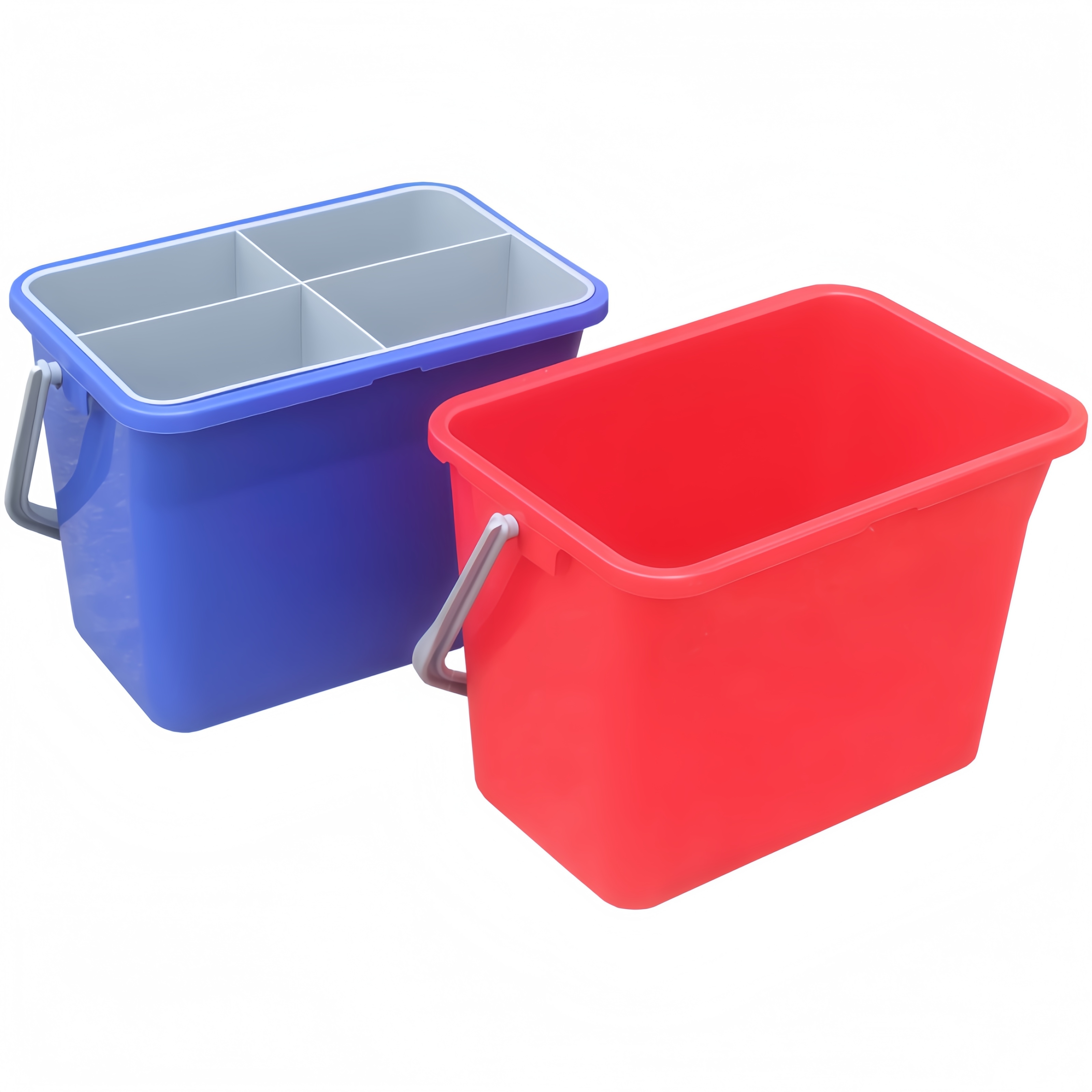 清洁车保洁桶工具篮塑料分隔小桶