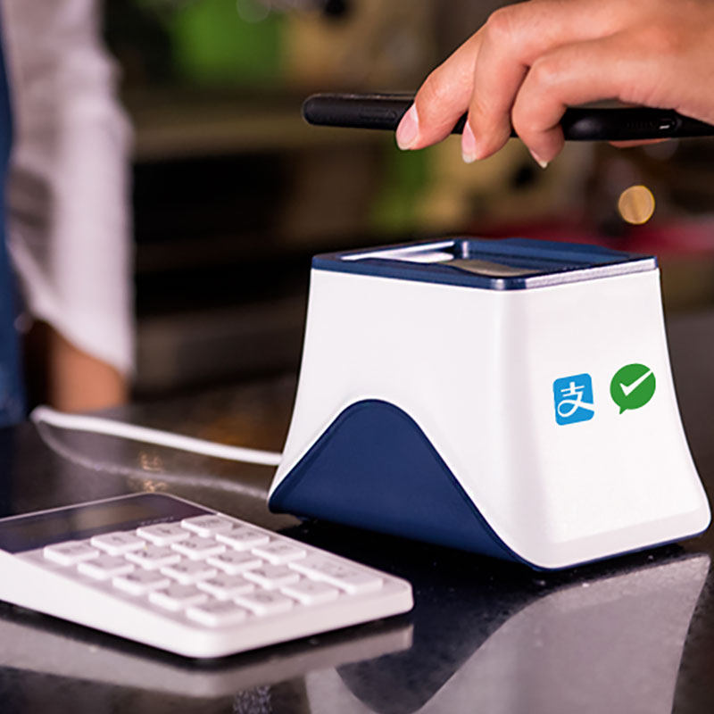 江苏银行收款小白盒带键盘独立通讯扫描盒子扫码意锐收款支付盒子