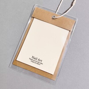 ins风穿戴甲展示卡片高级背景卡包装卡美甲打版收纳卡纸吊牌定制