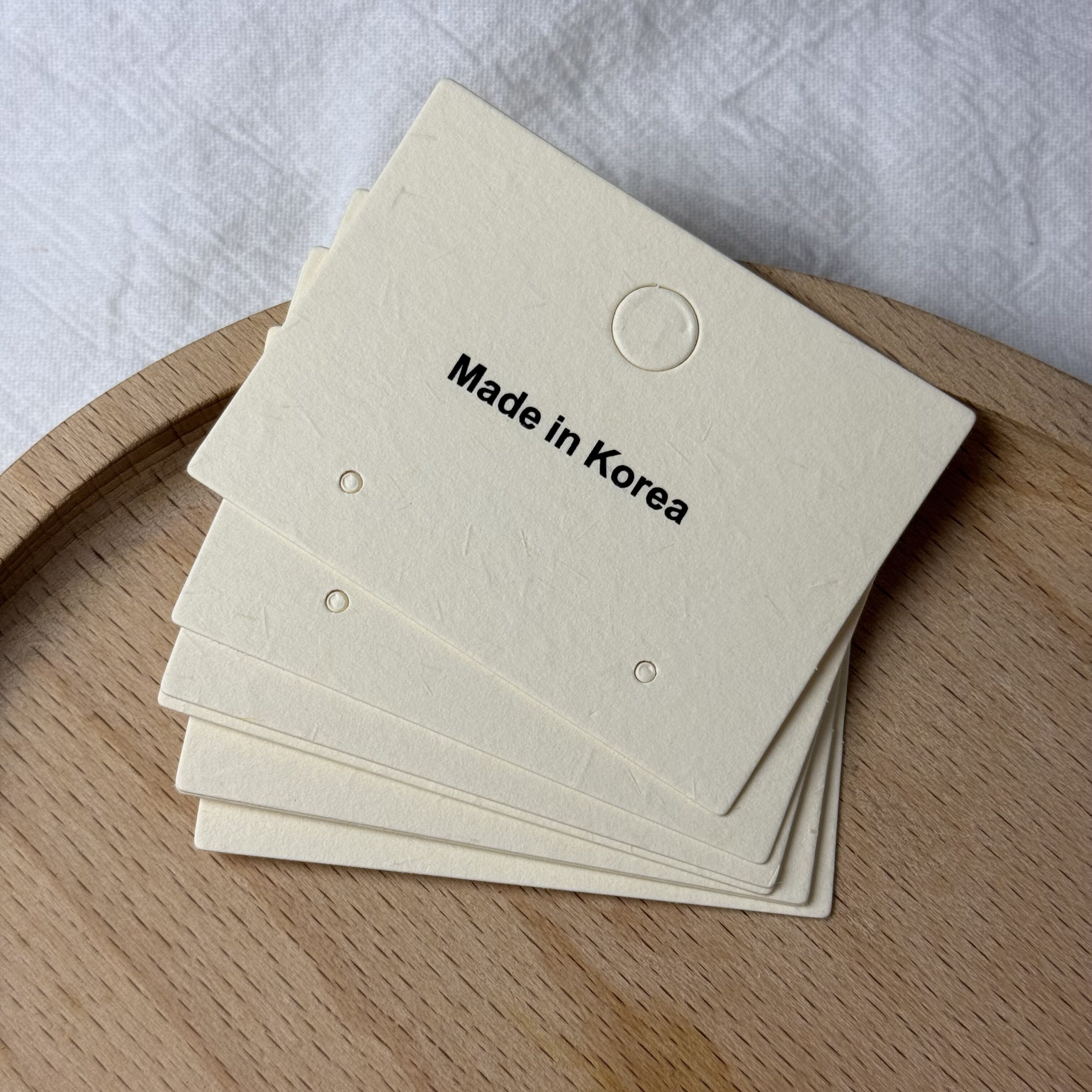 香草纸饰品卡定做耳钉耳环项链发夹手链发圈戒指胸针卡纸吊牌定制