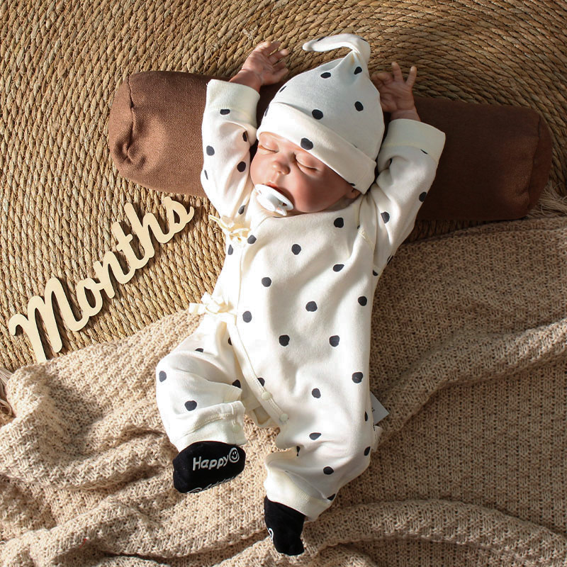 纯棉爬服护肚斜襟春秋冬