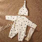 婴幼儿衣服空气层保暖爬服秋冬季 宝宝夹棉连体衣新生儿居家哈衣潮