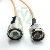 JJ射频同轴镀银信号连接线5MM 50欧 HN公头转N公头高压馈线