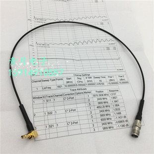 四代IPEX端子母弯扣线 SMA母转4代IPX UF.L校准综测用射频测试线