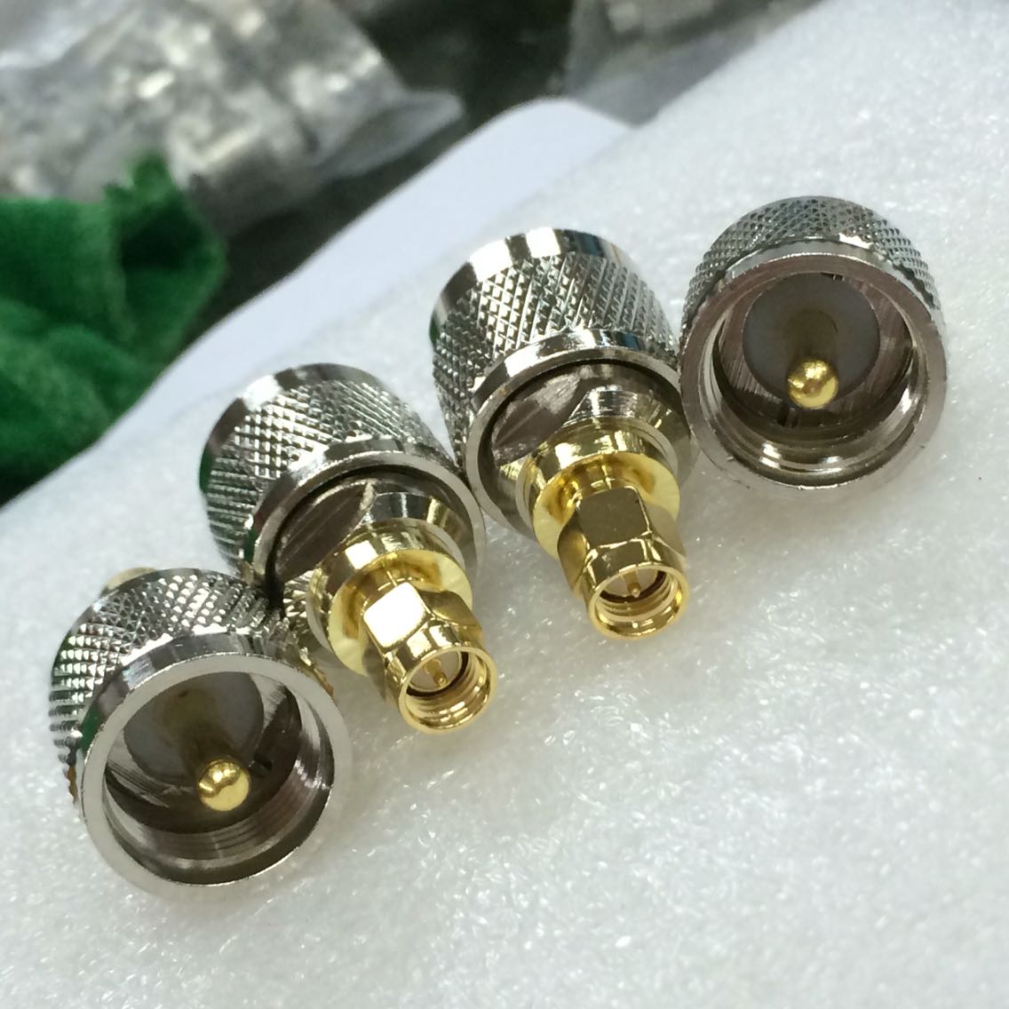 纯铜 SL16/SMA-JJ UHF公转SMA公高频信号天线转接头 M射频转换器