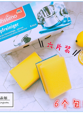 德国DM Profissimo双面洗碗海绵不锈钢专用刷锅刷碗清洁刷海绵块