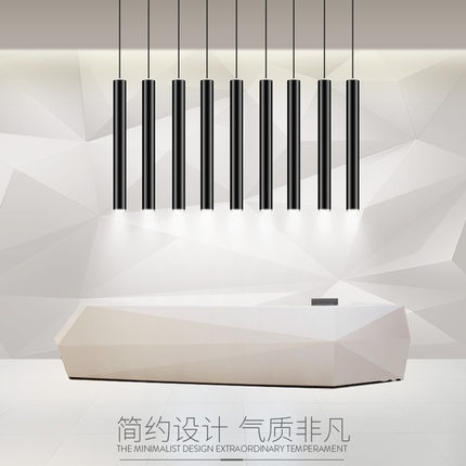 明装射灯led长筒灯圆柱5w7w掉线筒灯免开孔吸顶装细长圆桶铝材耐