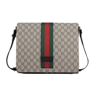 Gucci/古奇新款男士单肩包 古驰经典款邮差包男包475432 KHNGN