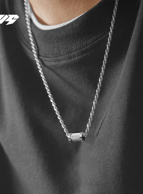 EBYG男士项链夏季小众高级感设计潮牌男生配饰吊坠锁骨链礼物