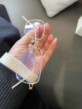 CBENJO/许我耀眼陈伟霆同款纯钛超轻斯文 老钱风近视金丝高级眼镜