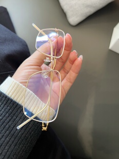 CBENJO/许我耀眼陈伟霆同款纯钛超轻斯文 老钱风近视金丝高级眼镜