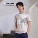 简中休闲透气半袖 男士 t恤短袖 佛伦斯folunsi男装 男拼色夏季 上衣