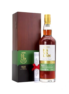 金车KAVALAN 噶玛兰经典独奏Amontillado雪莉桶威士忌 750ML