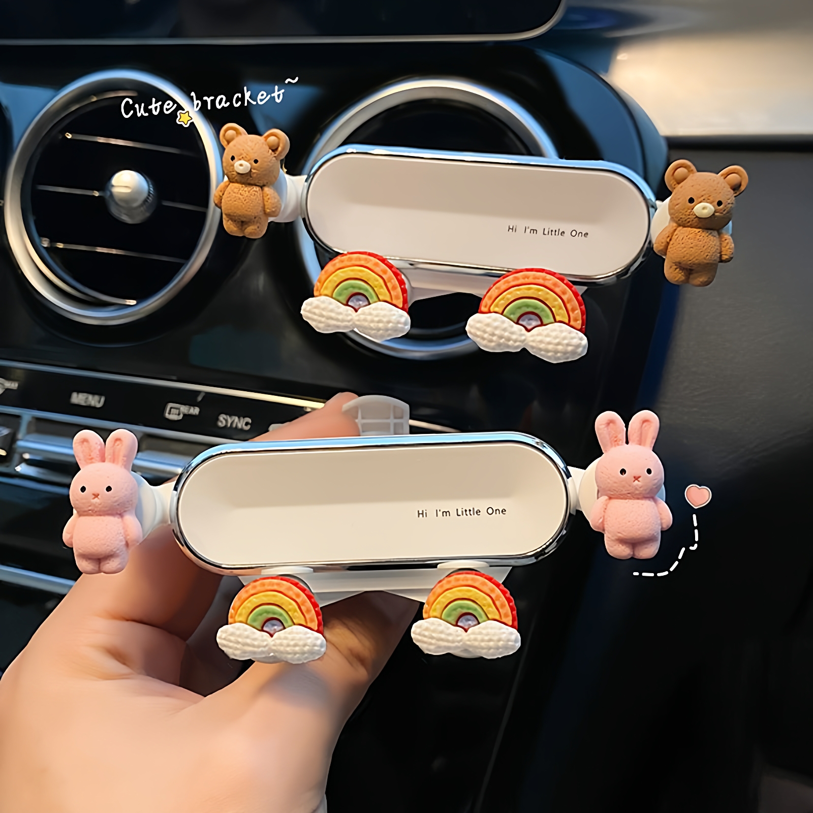 车载手机支架汽车内用手机架导航架出风口固定架车内装饰用品大全