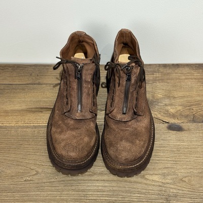 重工水洗马皮马丁靴真皮男鞋