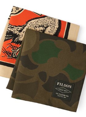 现货Filson复古咔叽小方巾手帕美式机车棉头巾衬衫搭配领巾小围巾
