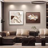 现代轻奢餐厅装 饰画简约抽象客厅白墙组合壁画高级感饭厅餐桌挂画