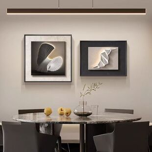 现代简约卧室床头装饰画客厅轻奢高级感餐厅挂画2025新款主卧壁画