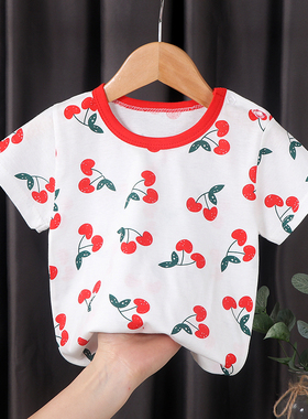 夏款宝宝单件上衣0-6岁男女童纯棉T恤衫婴幼儿纯棉打底衫女童T恤