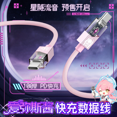 爱弥斯酱100W快充双C充电线