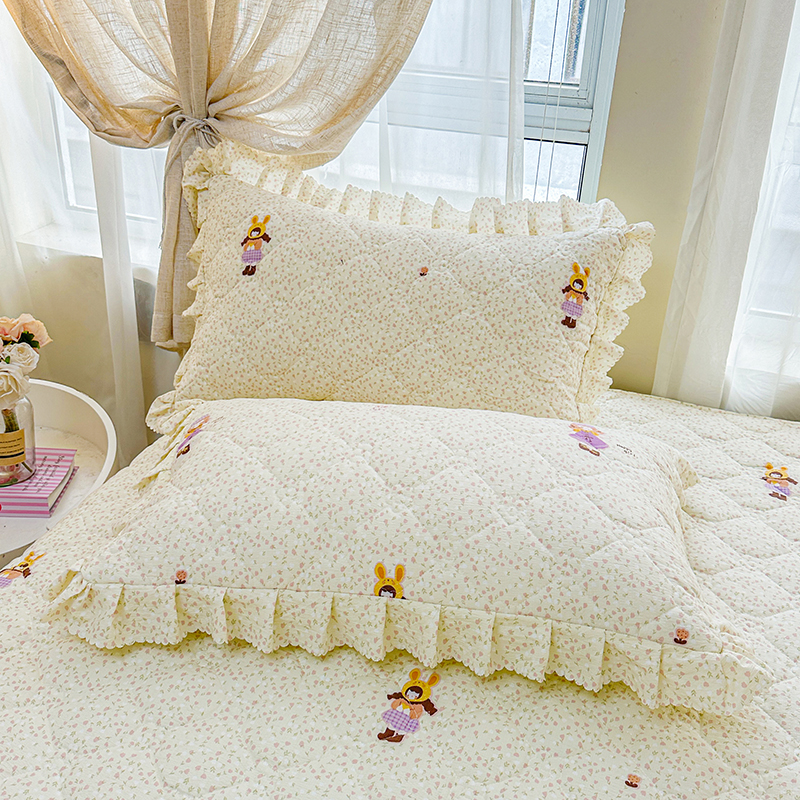 爆款加棉枕套一对装秋冬加厚保暖花边枕头套学生单人夹棉枕芯套子