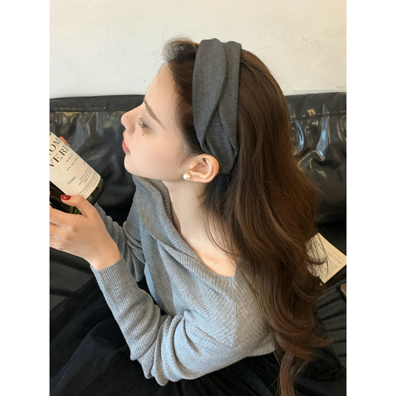 复古设计感翻边拧结宽边发箍女2025新款气质高端压发头箍洗脸发卡,饰品/流行首饰/时尚饰品新,发饰,淘宝优惠券,粉丝福利购,淘宝优惠卷
